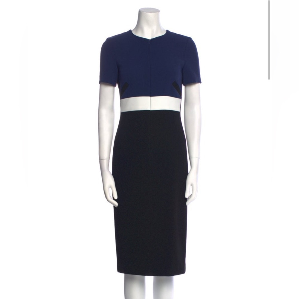Elegant Navy and Black Women's Dress